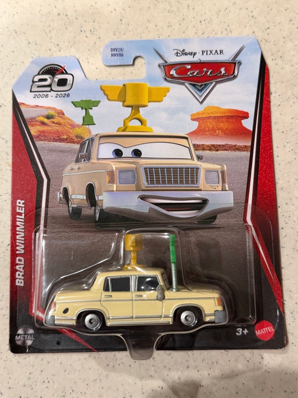 Disney Pixar Cars Brad Winmiler 20th Anniversary Diecast
